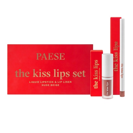 

Набор помад и карандаш для губ Lips Set 01 Nude Beige The Kiss