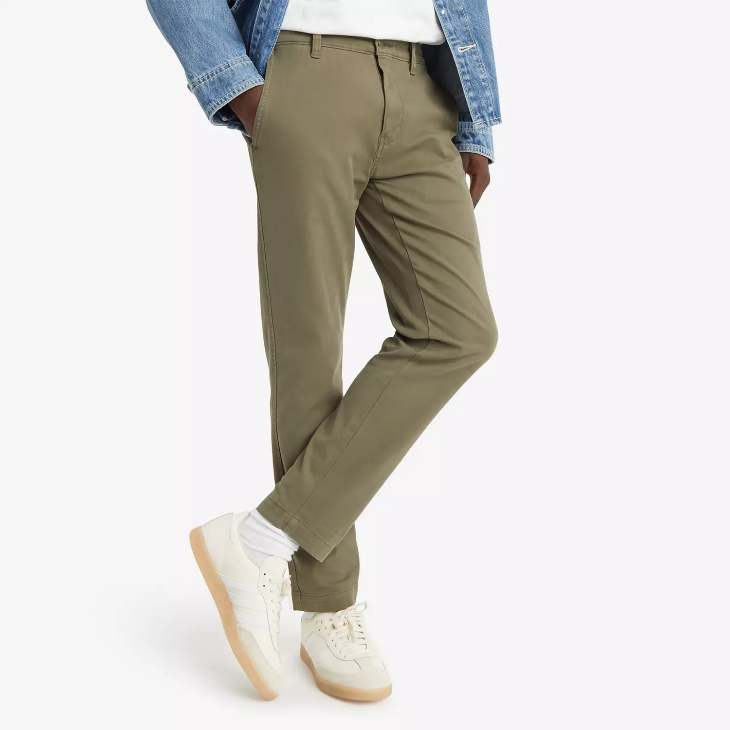 Levi’s xx чиносы стандартного зауженного кроя мужские брюки Levi's, зеленый — фото 2