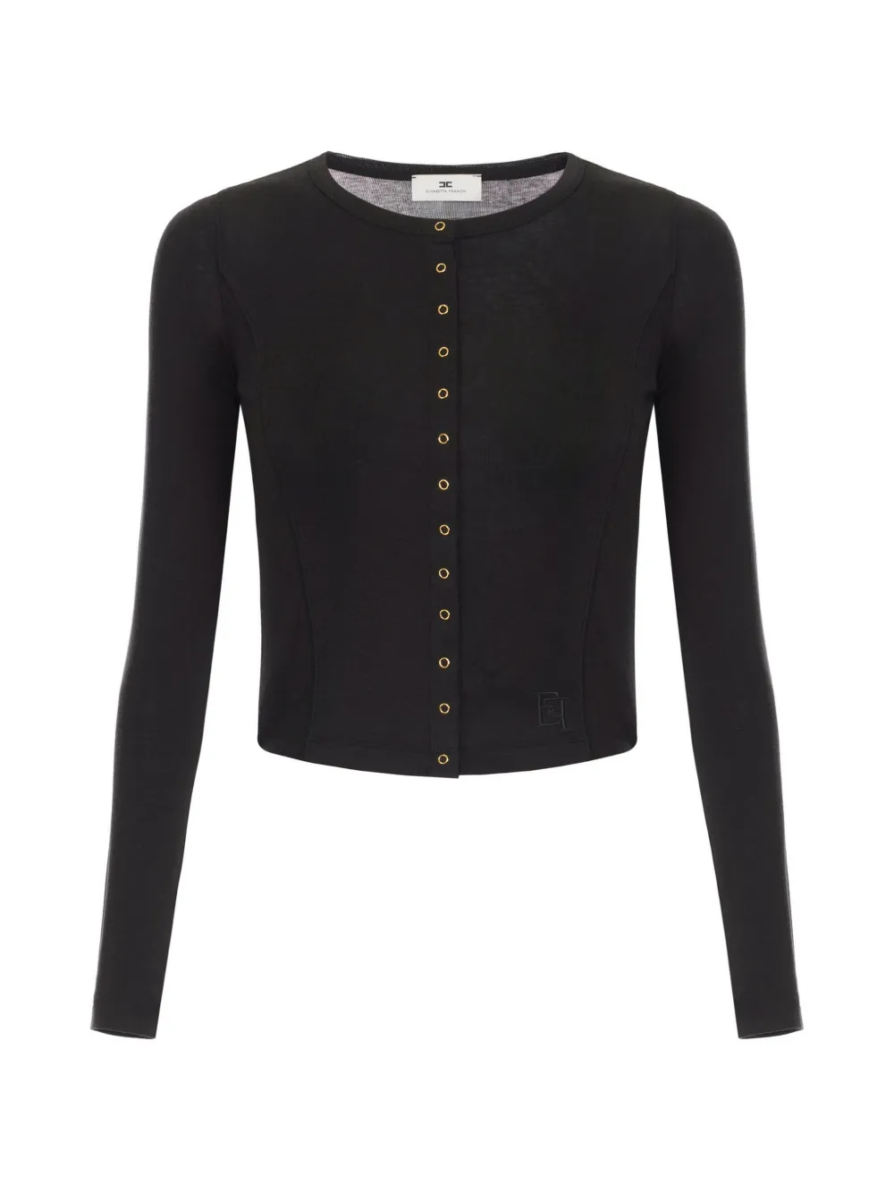 

Кардиган с вышитым логотипом Elisabetta Franchi, черный