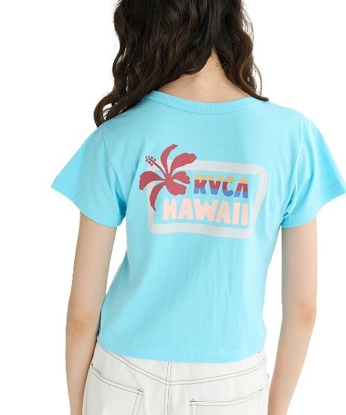 

Женская футболка с коротким рукавом RVCA, светло-голубой