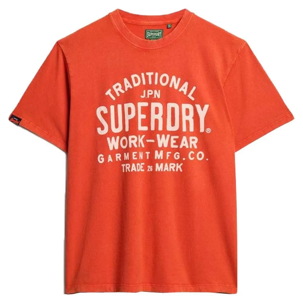 

Футболка с коротким рукавом Superdry Machined Goods Workwear, оранжевый