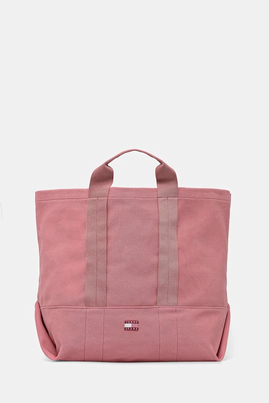 

Хлопковая сумка Tommy Jeans, розовый
