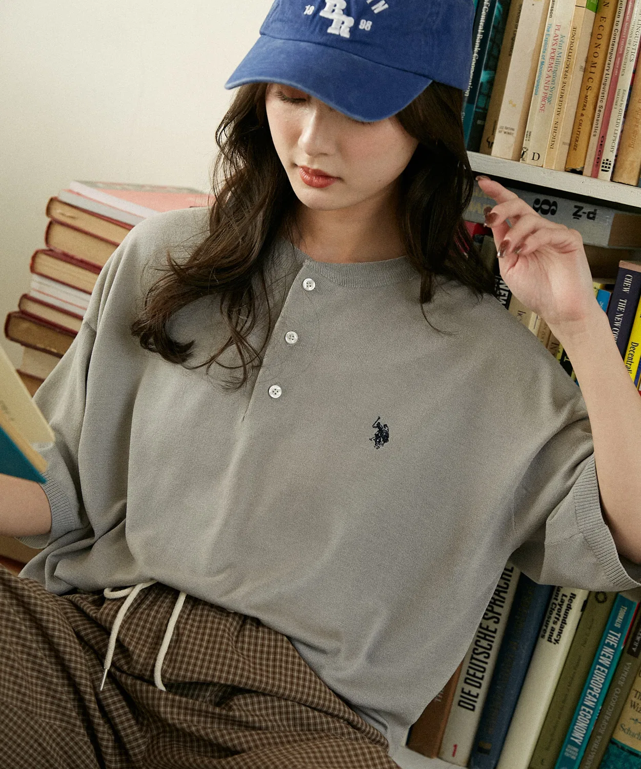 Джемпер хенли U.S. POLO ASSN. х PUBLUX, серый