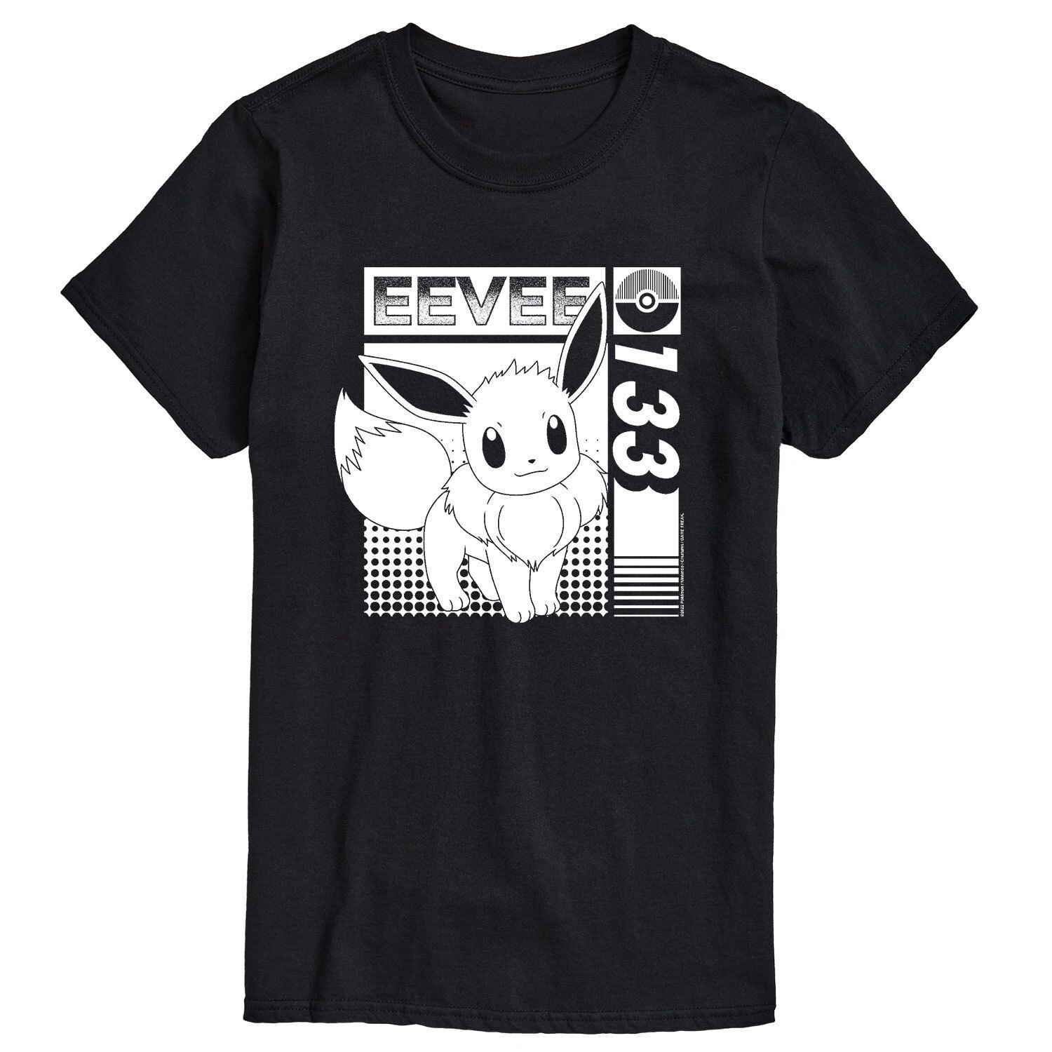 

Мужская футболка Pokemon Eevee 133 Licensed Character