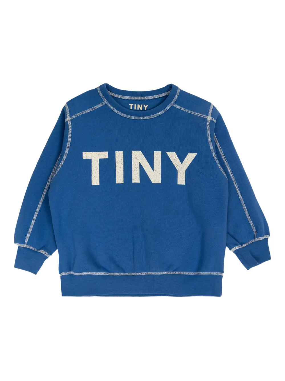 

Толстовка с контрастной строчкой Tiny Cottons, синий