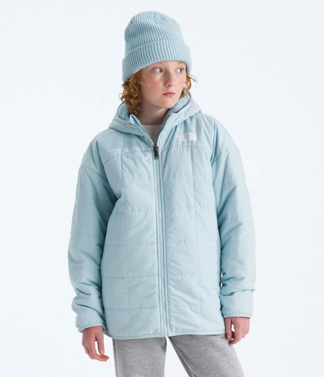 Двусторонняя утепленная короткая парка Shasta для девочек The North Face, Polar Haze — фото 2