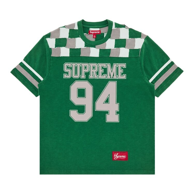 

Майка Supreme Patchwork Yoke Football Top, зеленый