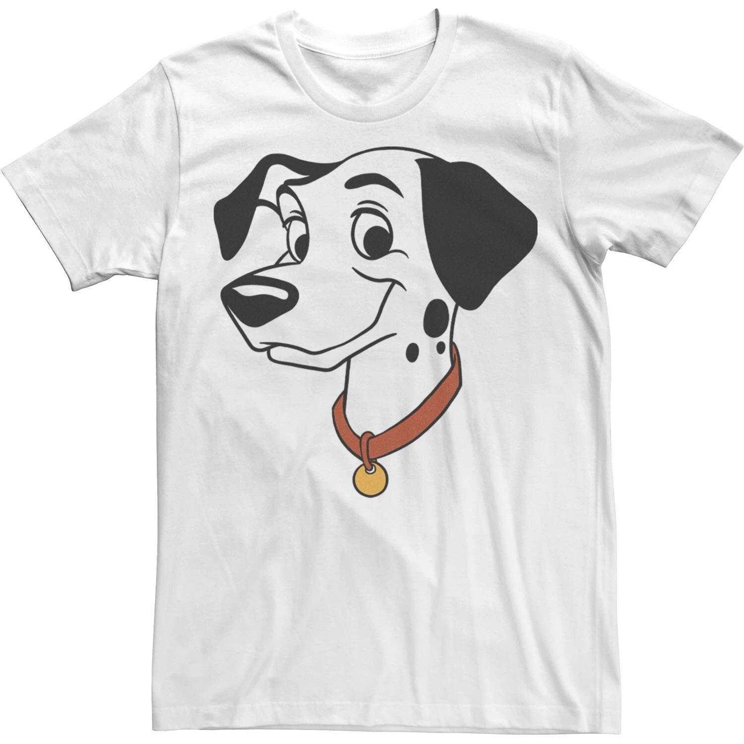 

Мужская футболка Disney 101 далматинец Pongo с большим лицом Licensed Character
