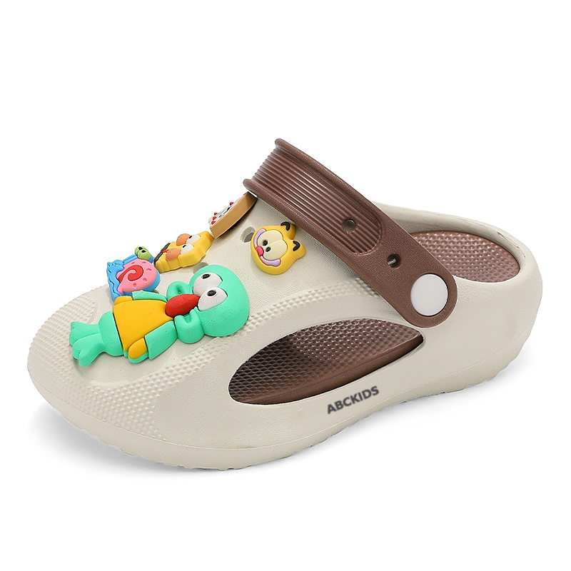 

Детские тапочки с низким верхом, устойчивые к истиранию, легкие, амортизирующие, нескользящие ABC KIDS, бежевый/коричневый