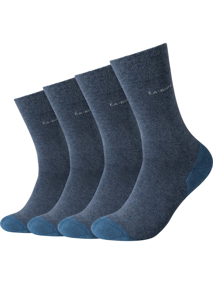 

Носки camano Unisex 4 Paar ca soft walks, цвет jeansblau