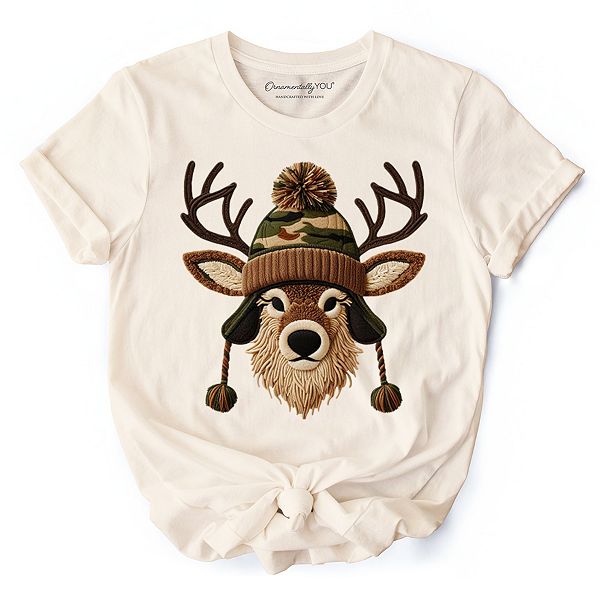 

Футболка с оленем и камуфляжным принтом, Deer head camo, для охотничьего сезона Ornamentallyyou, Natural, Бежевый, Футболка с оленем и камуфляжным принтом, Deer head camo, для охотничьего сезона Ornamentallyyou, Natural