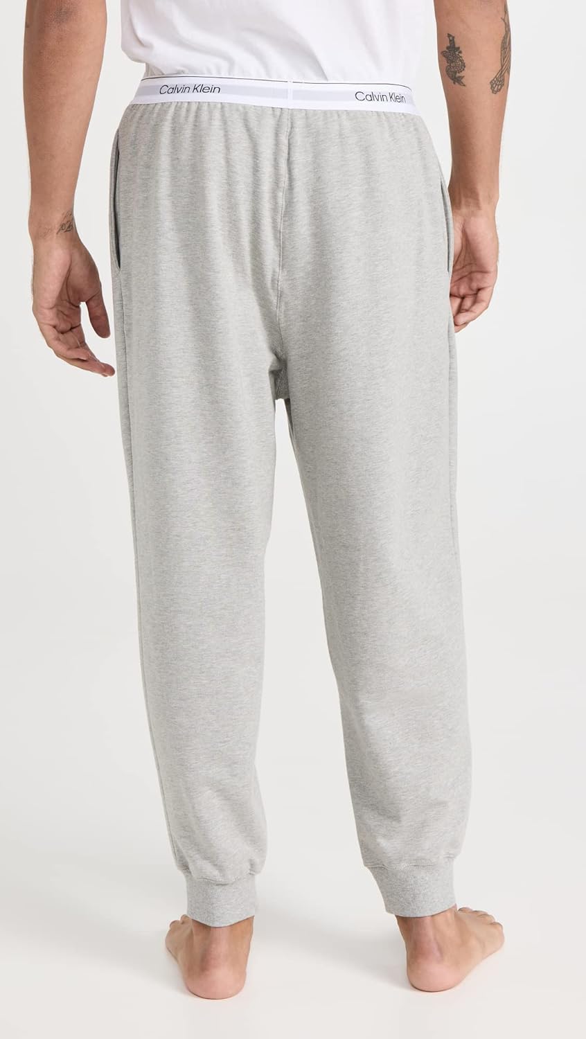 Мужские современные хлопковые спортивные брюки Calvin Klein, Grey — фото 4