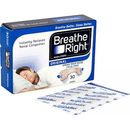 

Носовые полоски среднего размера 30 шт Breathe Right