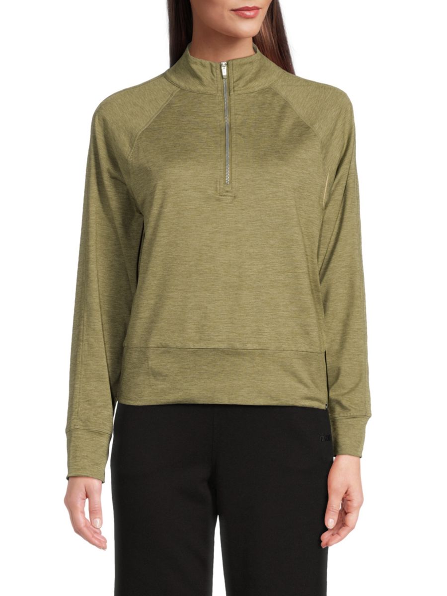 

Спортивная куртка-пуловер с рукавами реглан DKNY Sport, цвет Heather Green, Зеленый, Спортивная куртка-пуловер с рукавами реглан DKNY Sport, цвет Heather Green