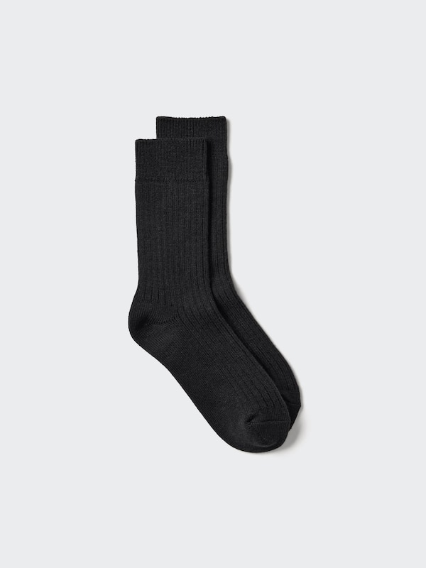 

Носки Heattech в рубчик Uniqlo, 09 black