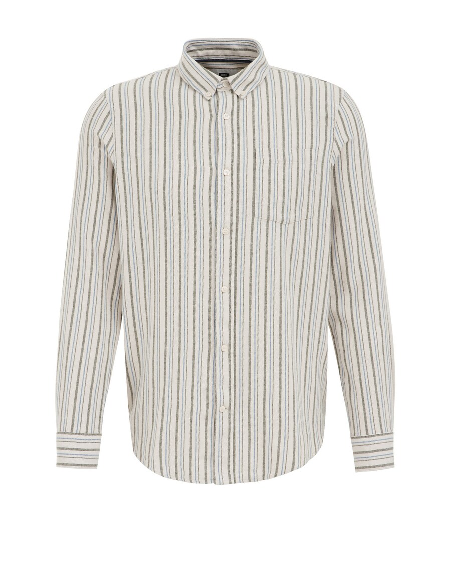 

Повседневная рубашка WE Fashion Regular fit Button Up Shirt, белый