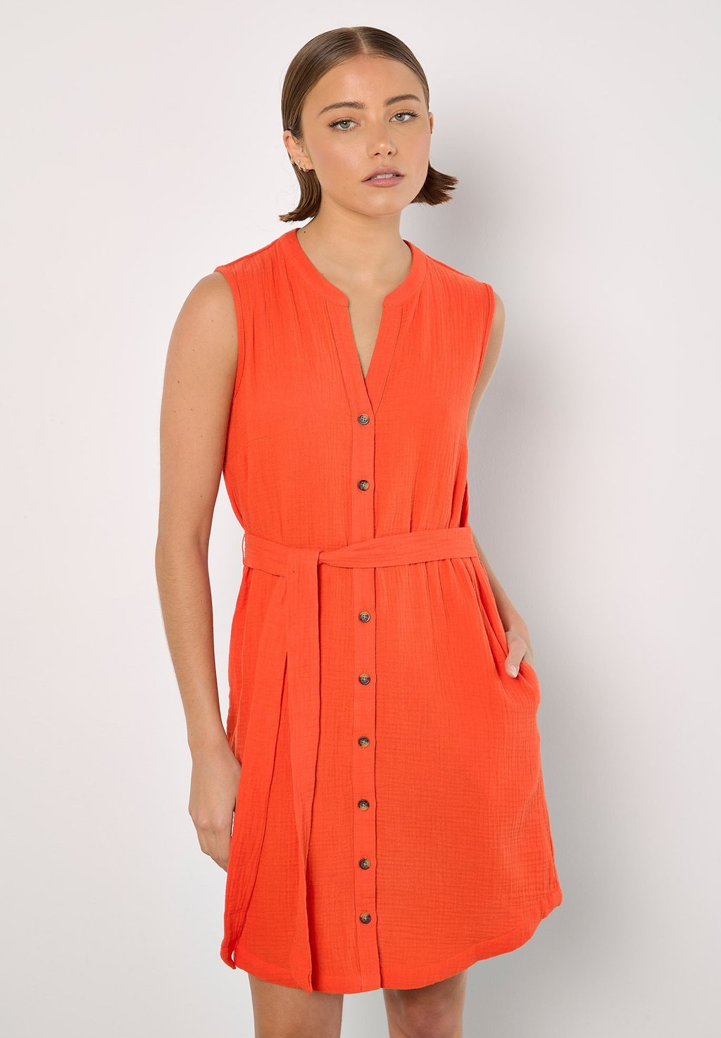 

Платье-рубашка TETRA Apricot, оранжевый