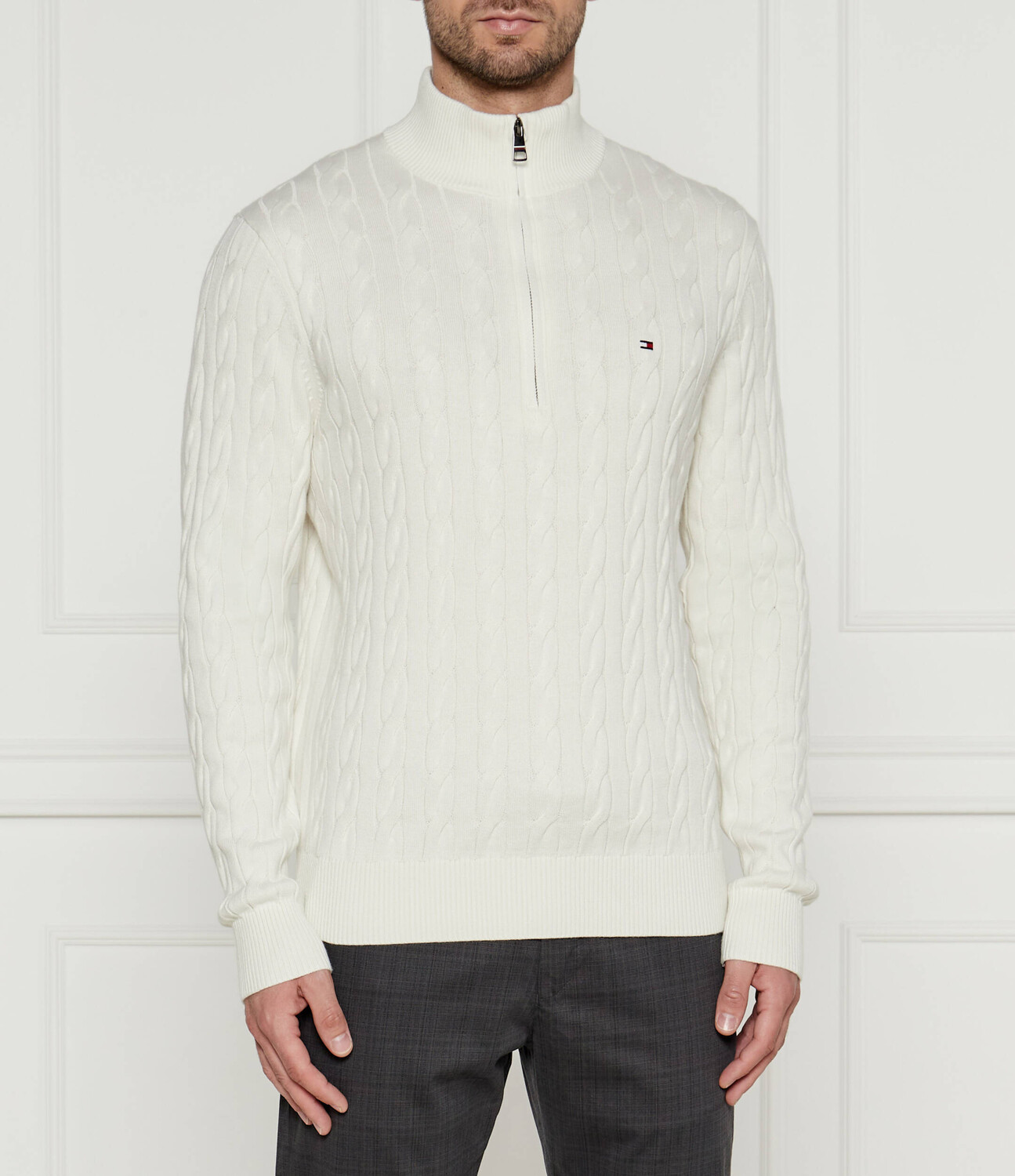 

Свитер Tommy Hilfiger Regular Fit, кремовый