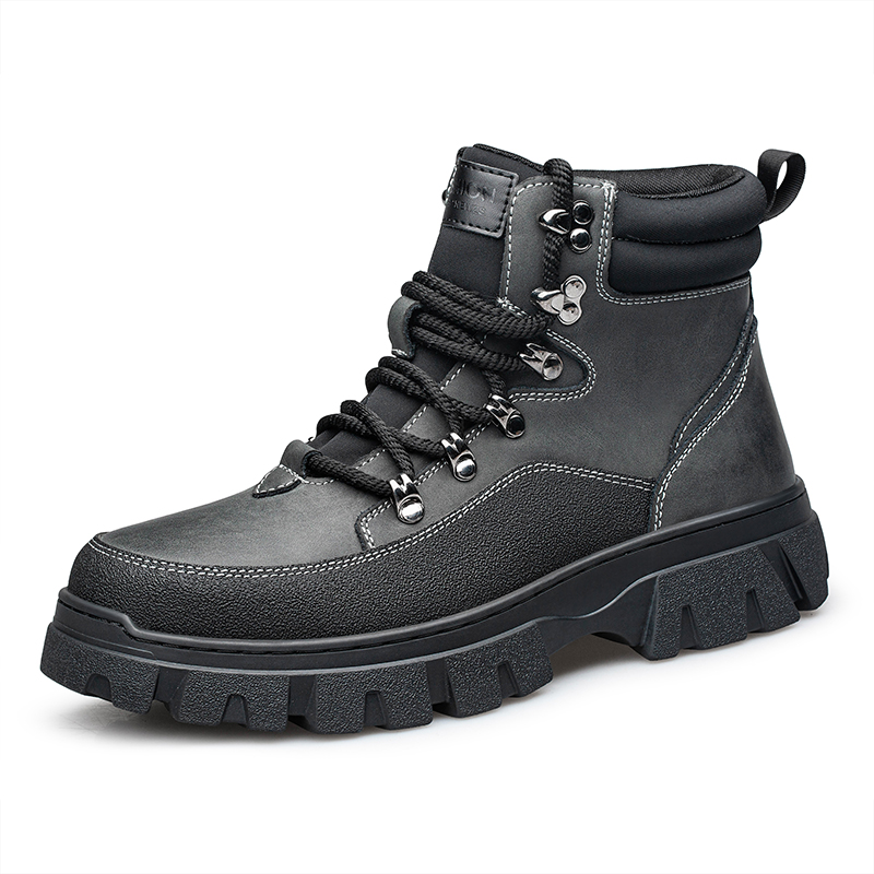 

Bull Thunder Кроссовки Crew Martin мужские черные утепленные, цвет Black Insulated Shoes