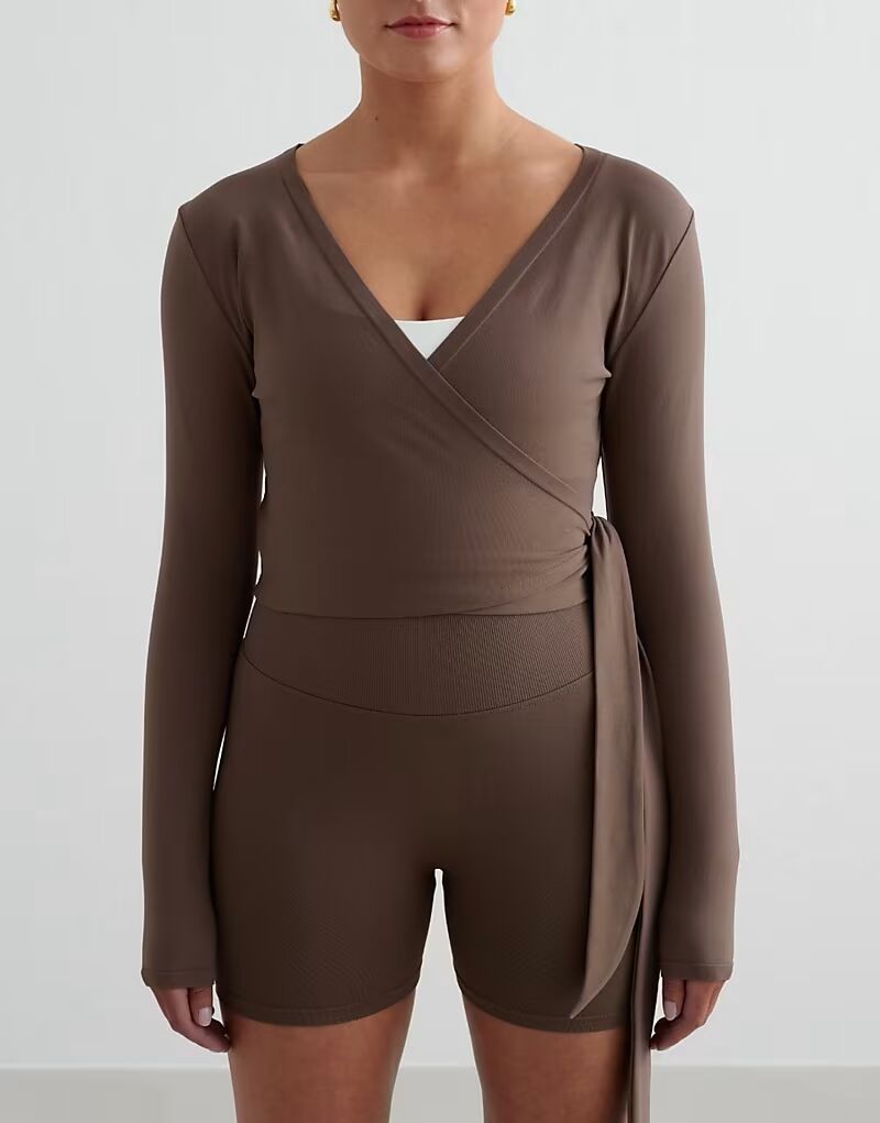 

Футболка Macchiato с длинным рукавом, бесшовная, цвета макиато Aim'N