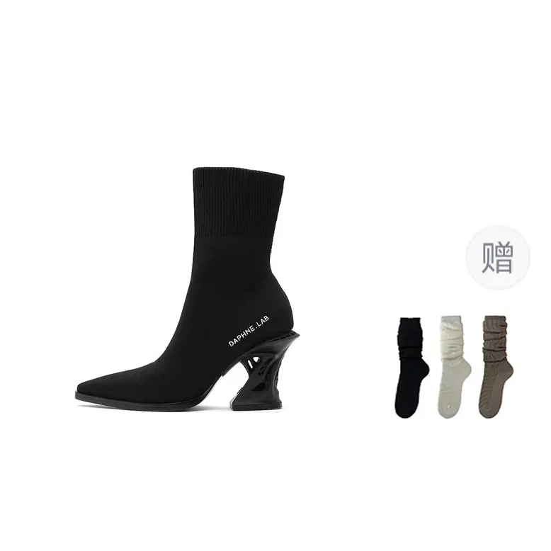 Ботильоны женские 8,5 см DAPHNE LAB, Classic Black