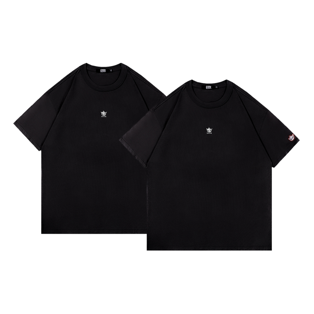 

Футболка с коротким рукавом свободного кроя с заниженной линией плеча box unisex GXXX, черный