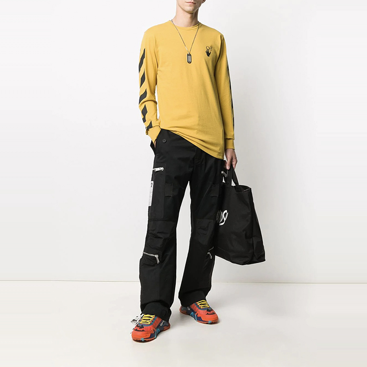 OFF-WHITE Офф-уайт FW20 толстовка мужская желтая — фото 3