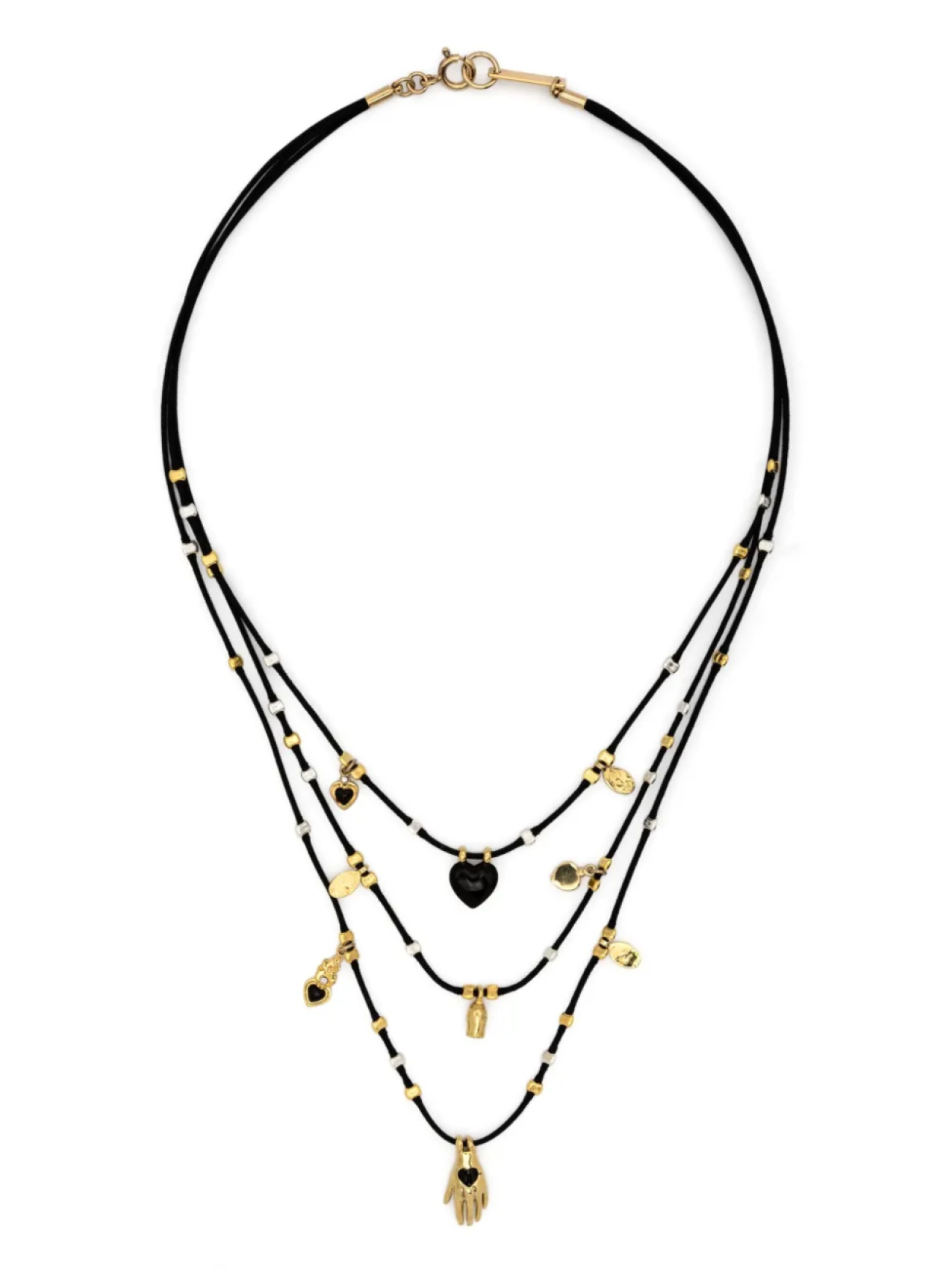 

ISABEL MARANT многослойное колье Happiness, черный