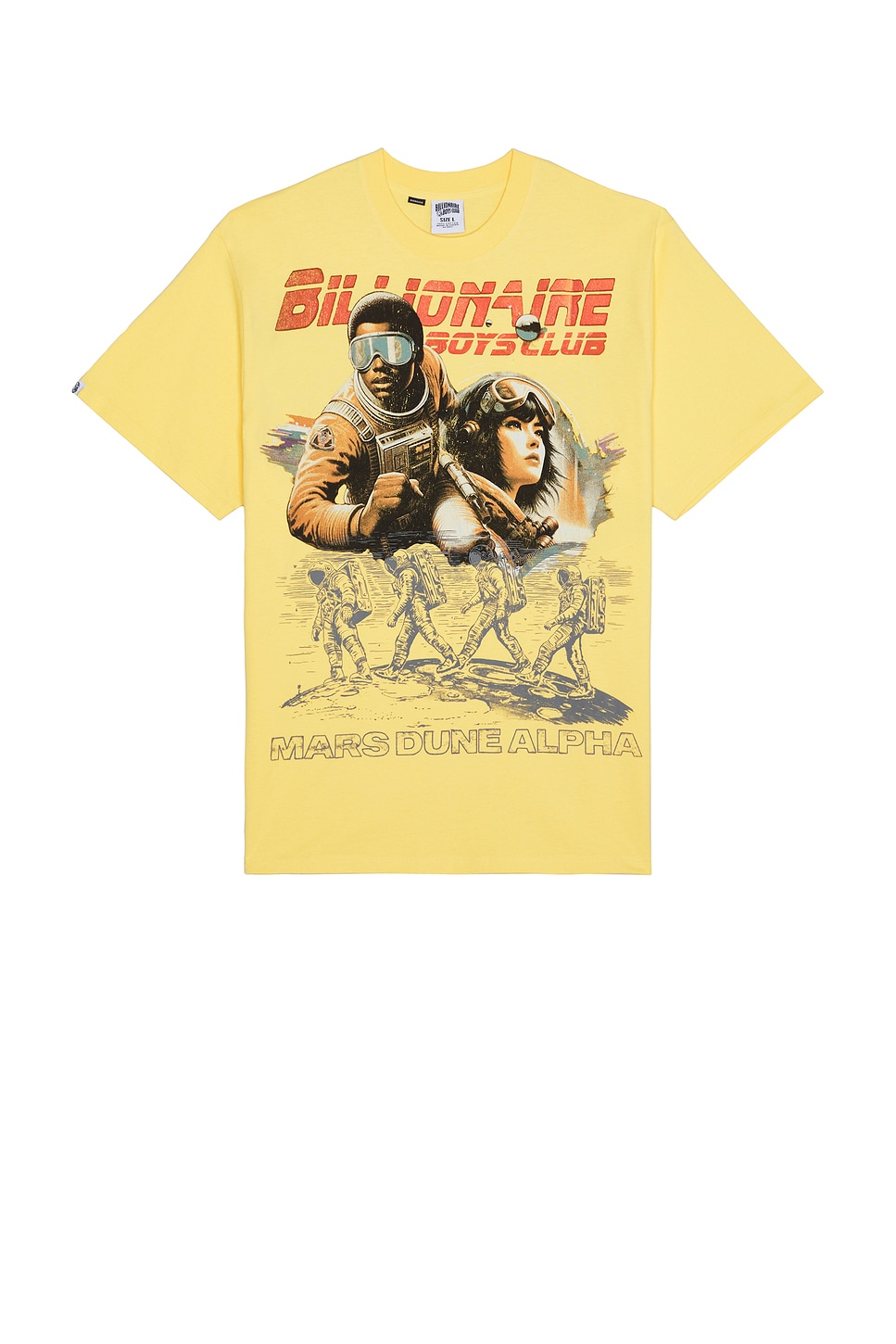 

Футболка оверсайз Space Runner от Billionaire Boys Club, yarrow