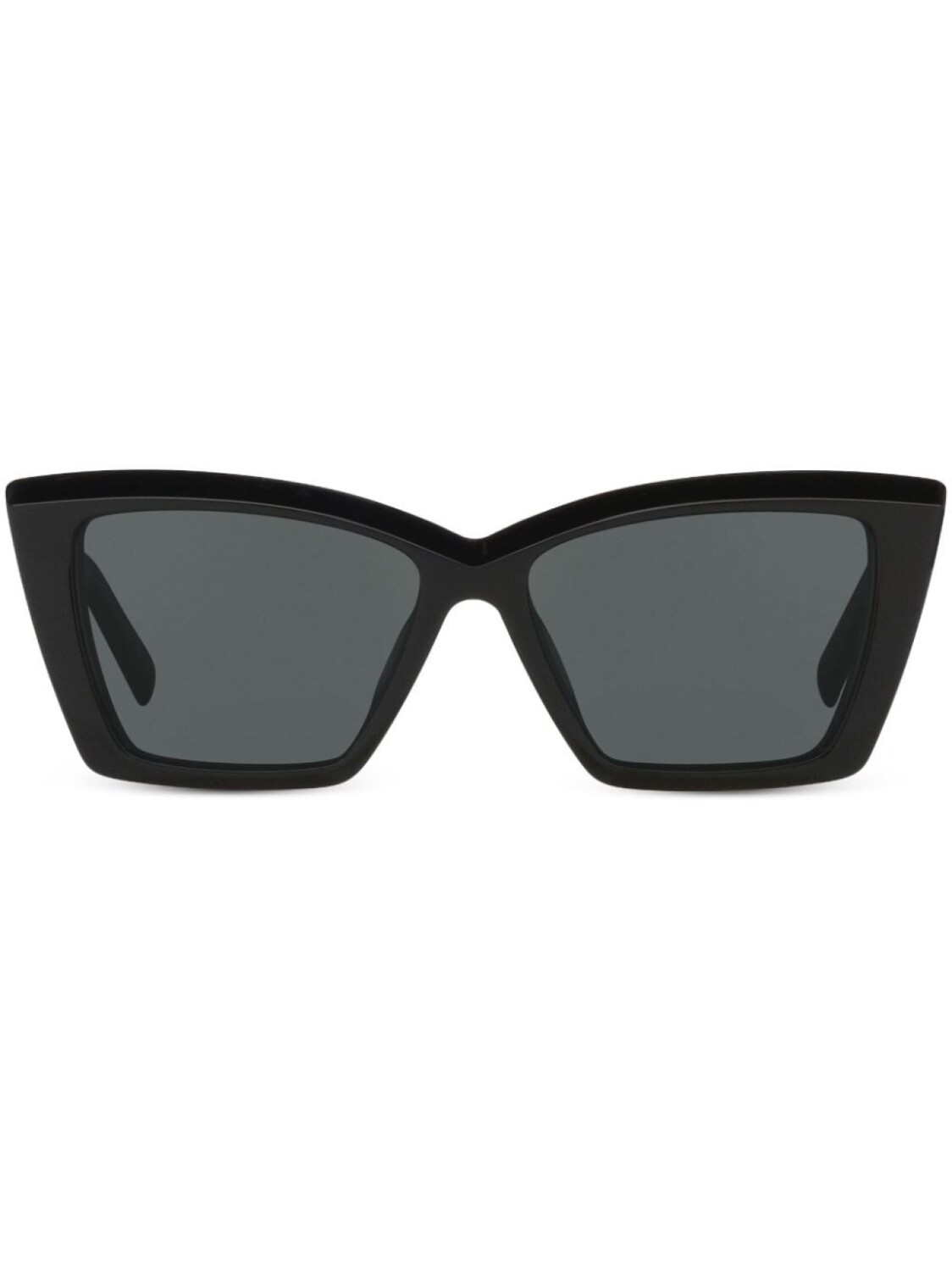 

Saint Laurent Eyewear солнцезащитные очки в оправе 'кошачий глаз' с принтом, черный