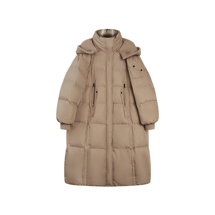 

Пуховик женский с капюшоном Moderate ELLE, хаки