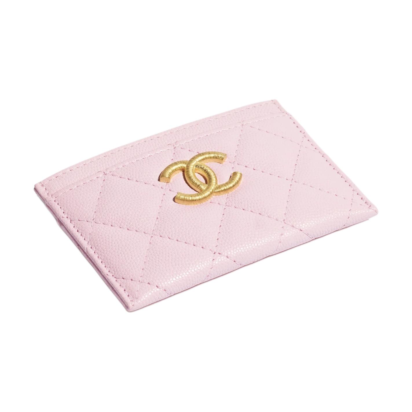 CHANEL Кардхолдер из коровьей кожи Women's Light Pink — фото 3