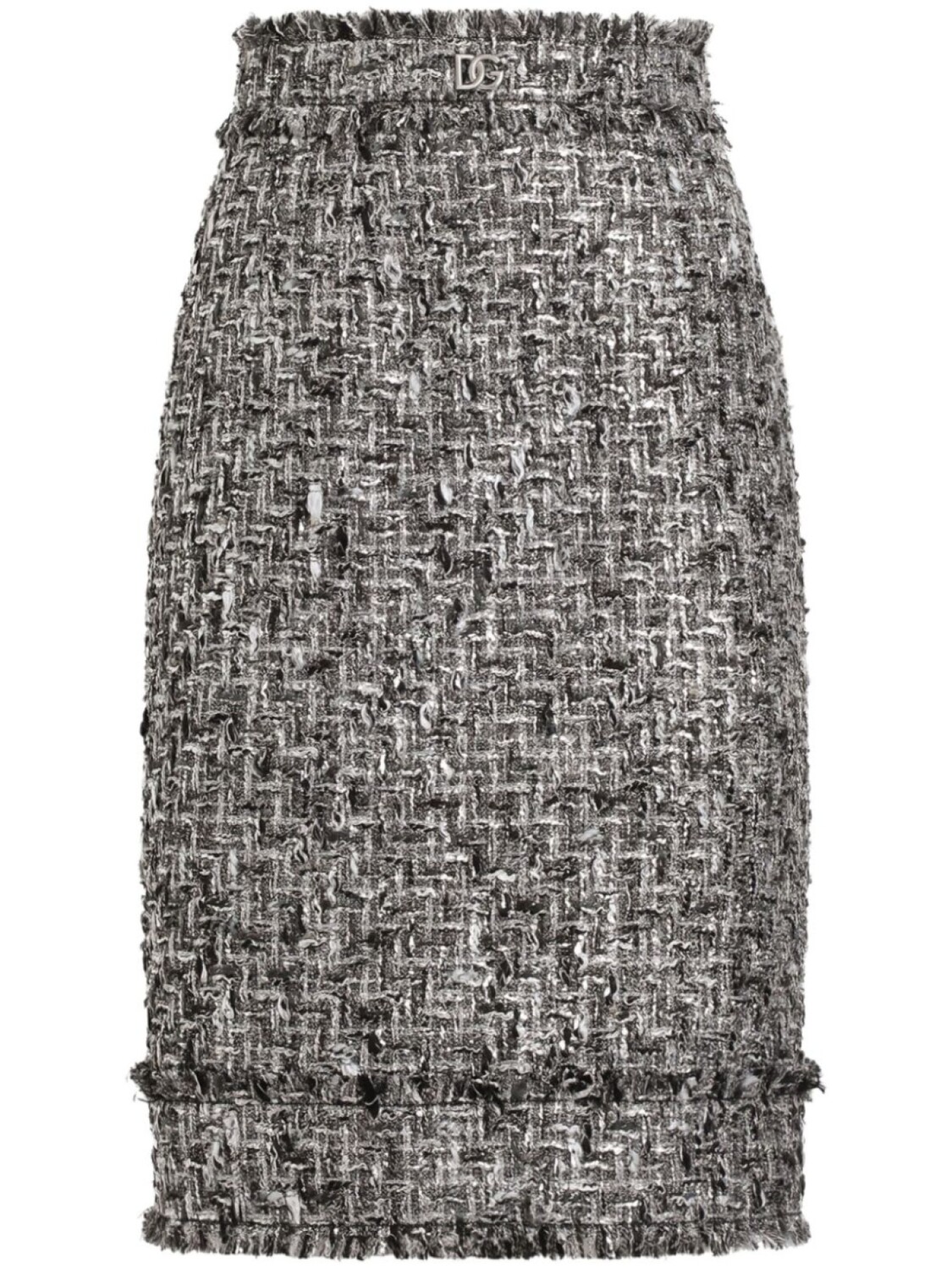 

Твидовая юбка Dolce & Gabbana, серый