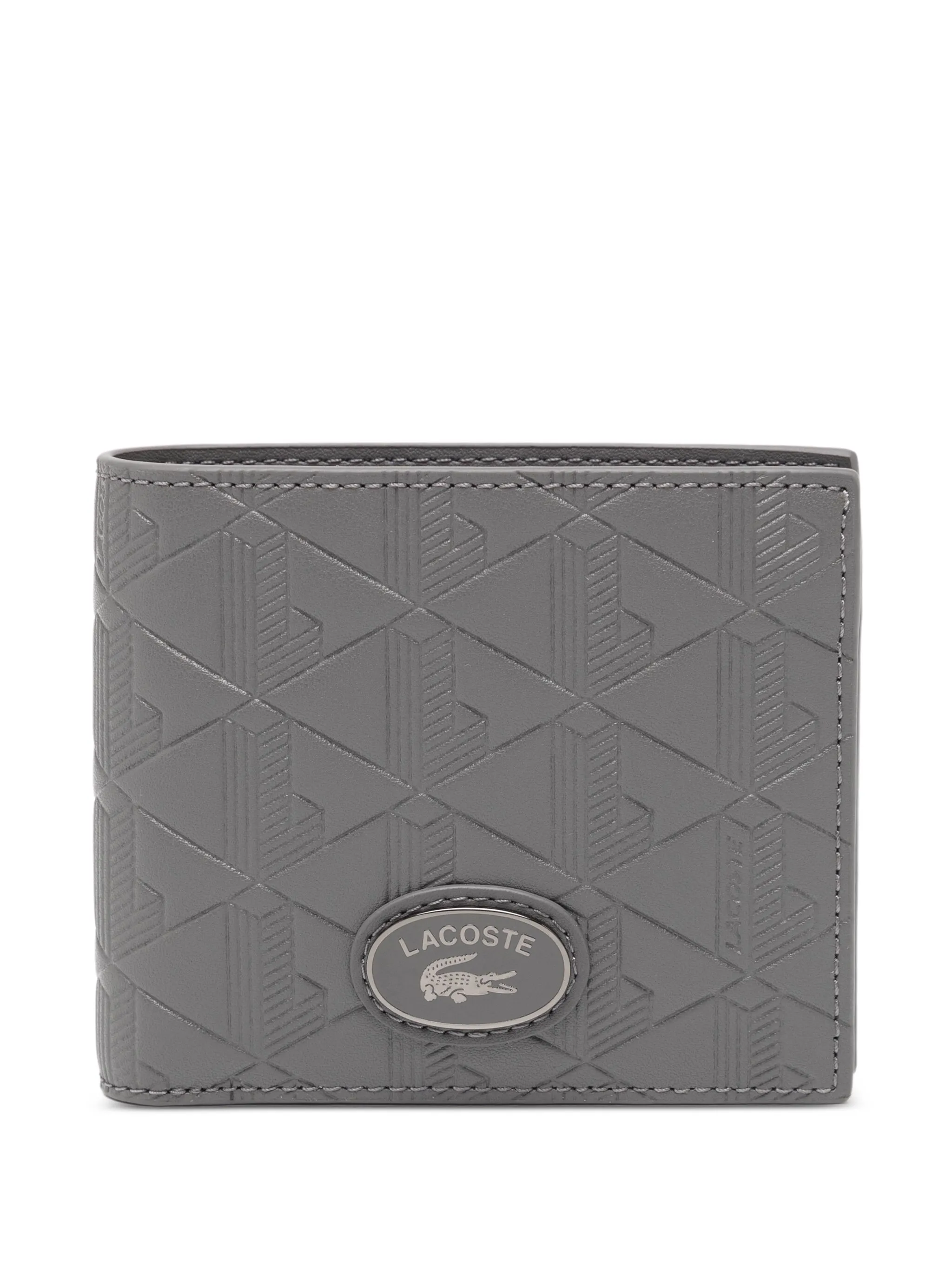 

Кошелек с монограммой Lacoste, серый