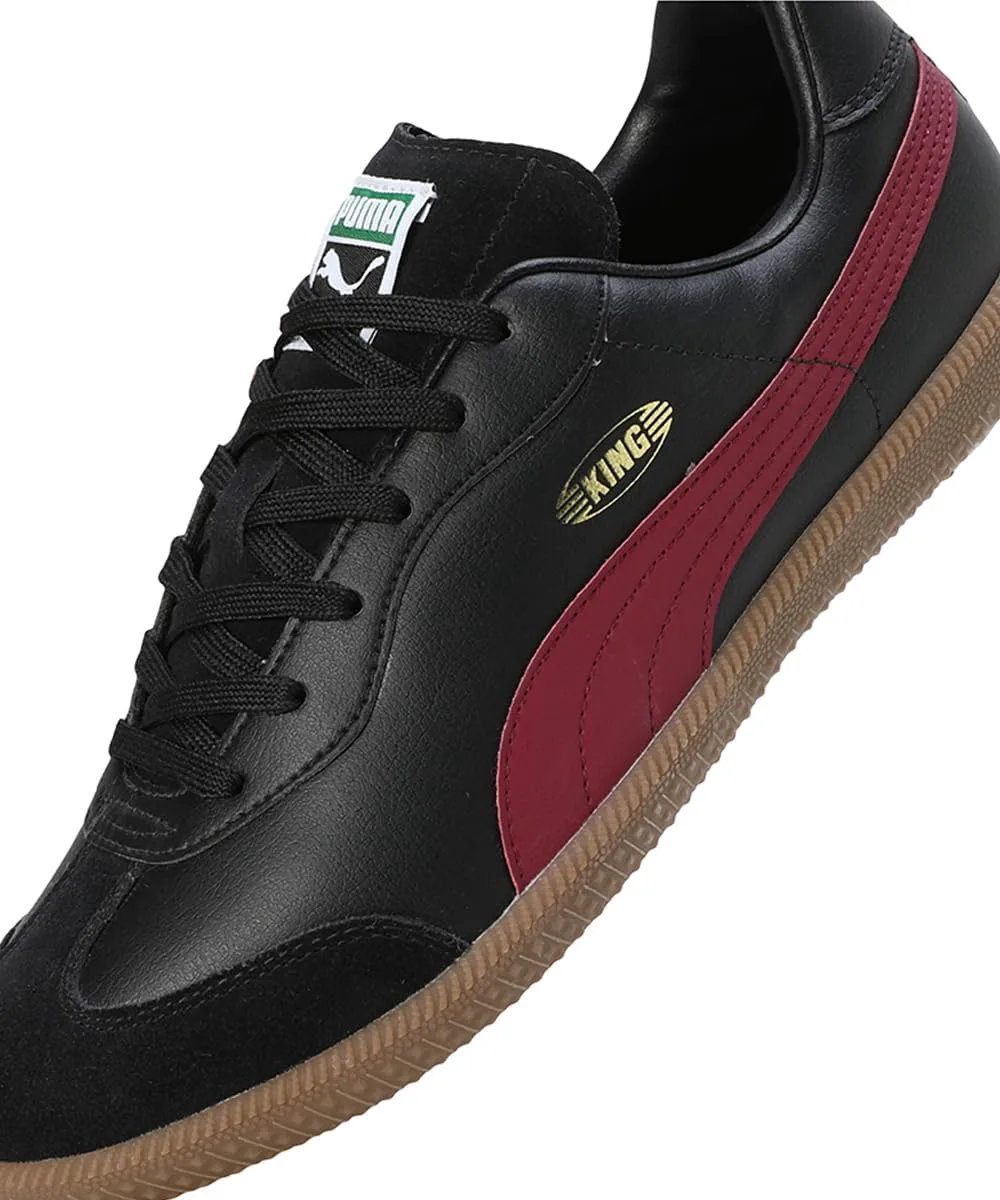 Мужские футбольные тренировочные кроссовки Puma King 21 для игры в помещении, темно-багровый — фото 3