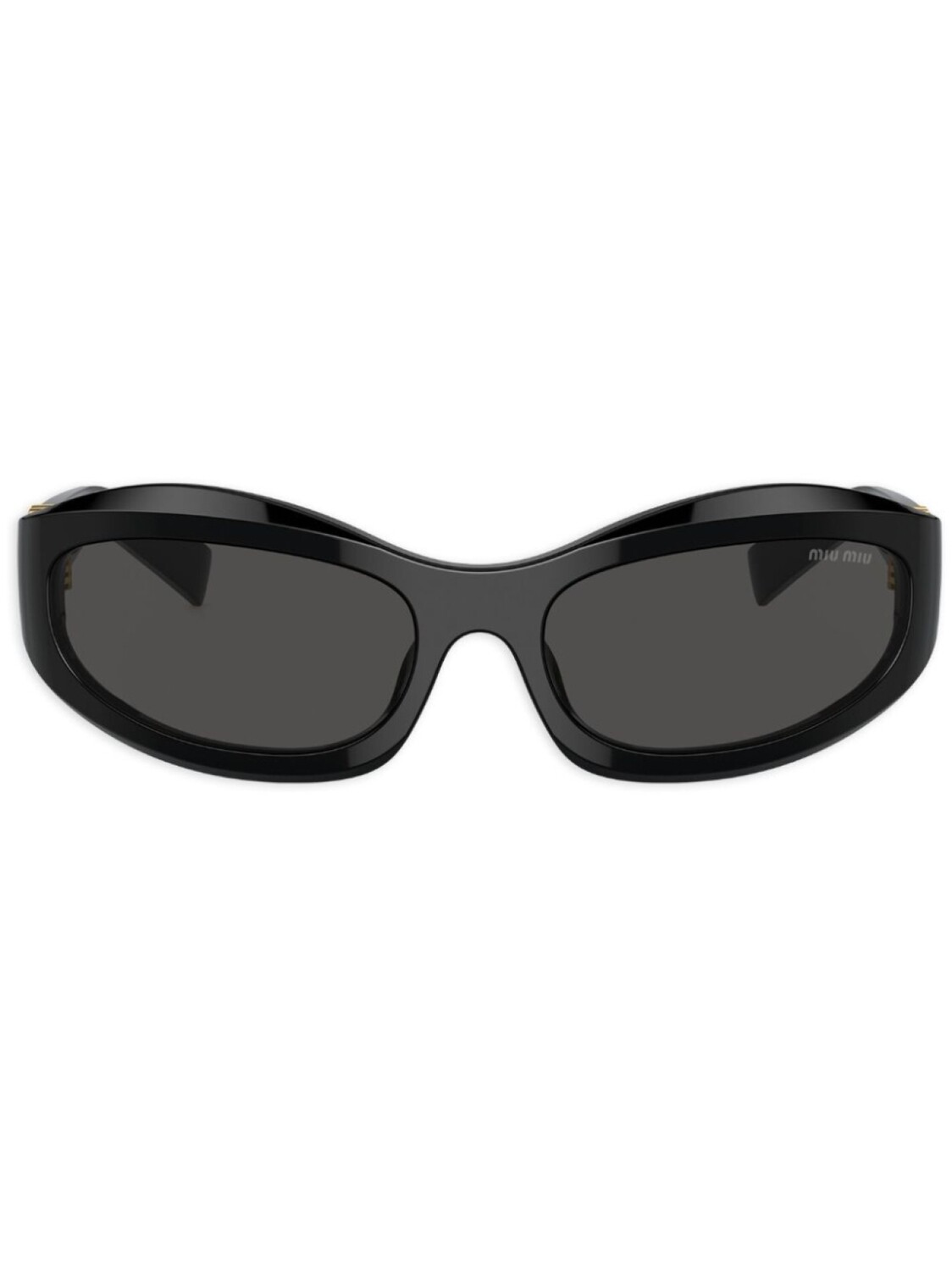 

Солнцезащитные очки в геометричной оправе Miu Miu Eyewear, черный