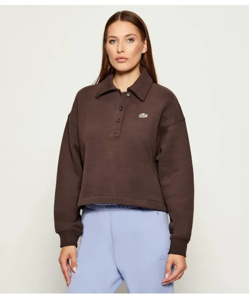

Толстовка Oversize fit Lacoste, коричневый
