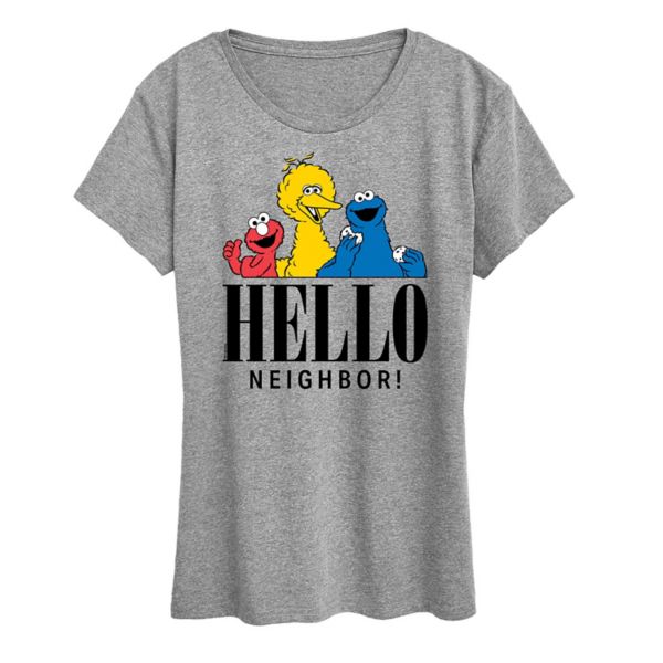 

Женская футболка Howdy с принтом Sesame Street Licensed Character, серый