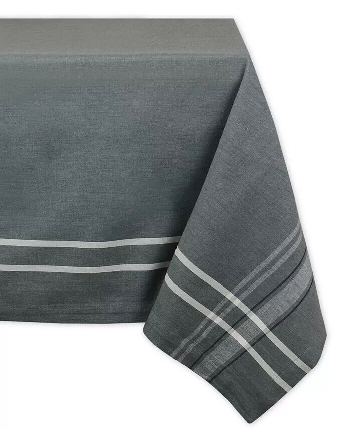 

Французская скатерть из шамбре 60 x 104 дюйма Design Imports, серый