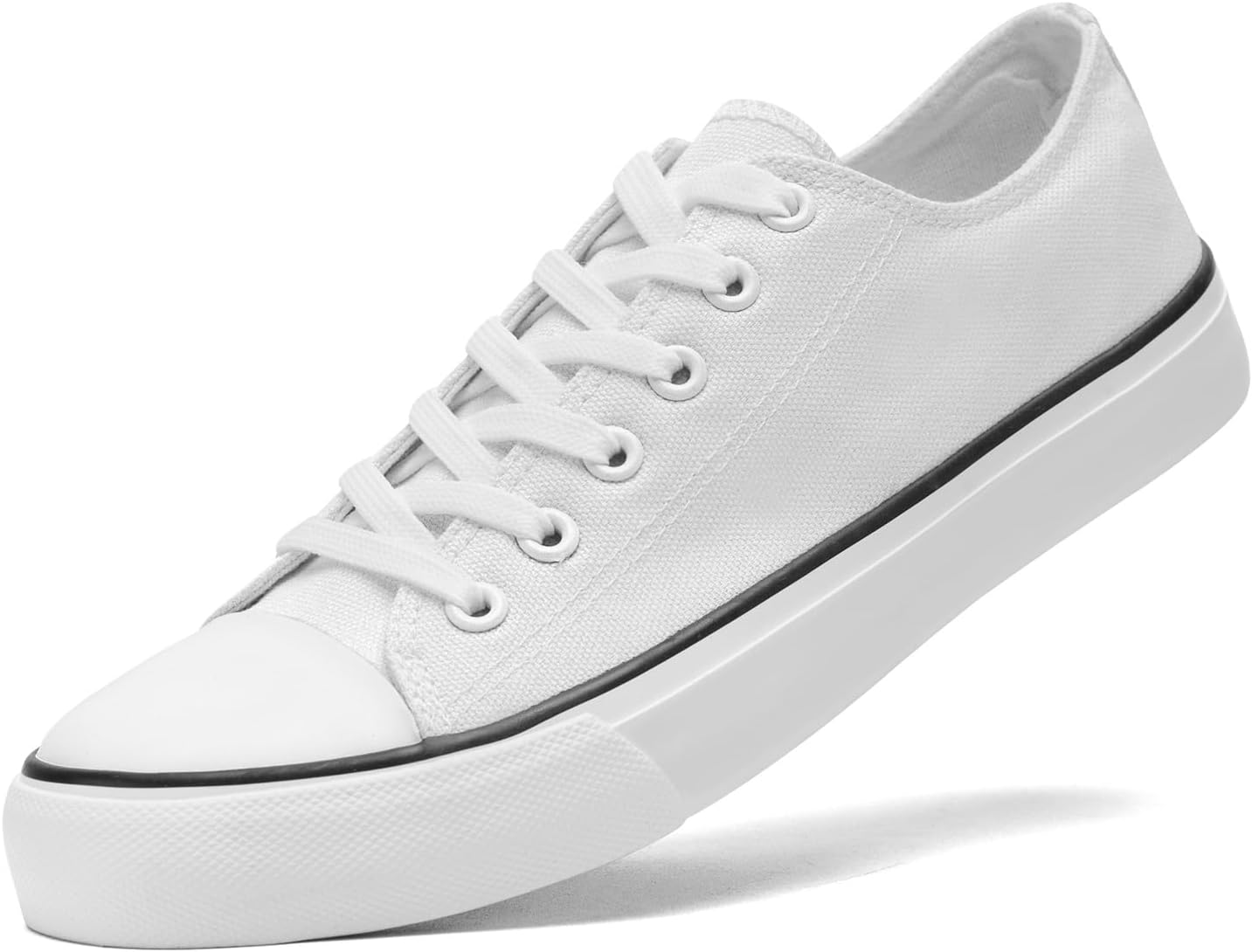 

Кеды Xraehni из холщовой ткани для женщин и мужчин, низкие, на шнурках, модные кроссовки, классические повседневные обувь для прогулок, удобные и дышащие, белый