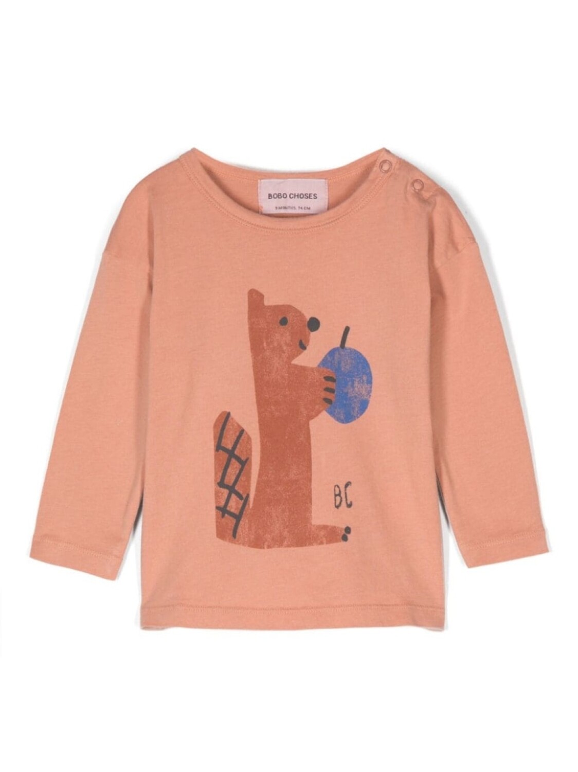 

Bobo Choses футболка с изображением голодной белки, оранжевый