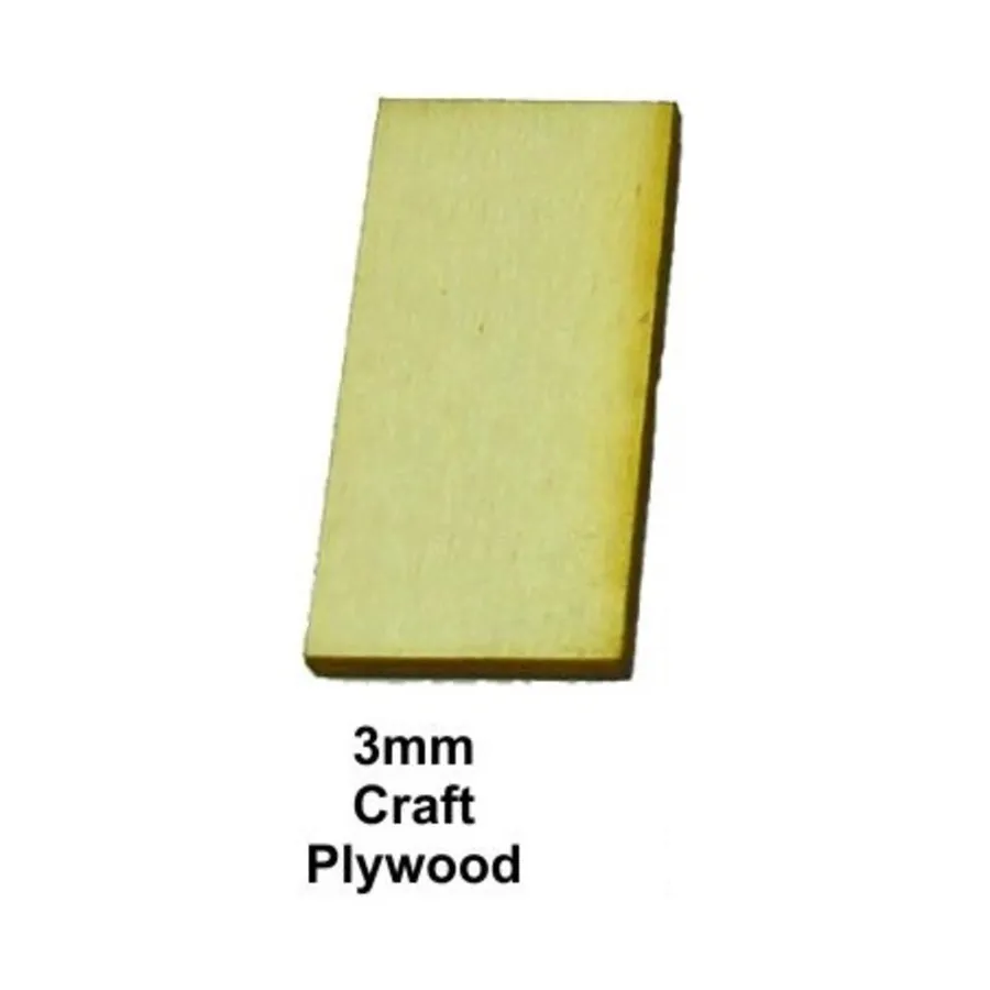 

Прямоугольные основы - 40x15 мм (100), Miniature Bases - Wood - 3mm Thick (Litko Aerosystems)