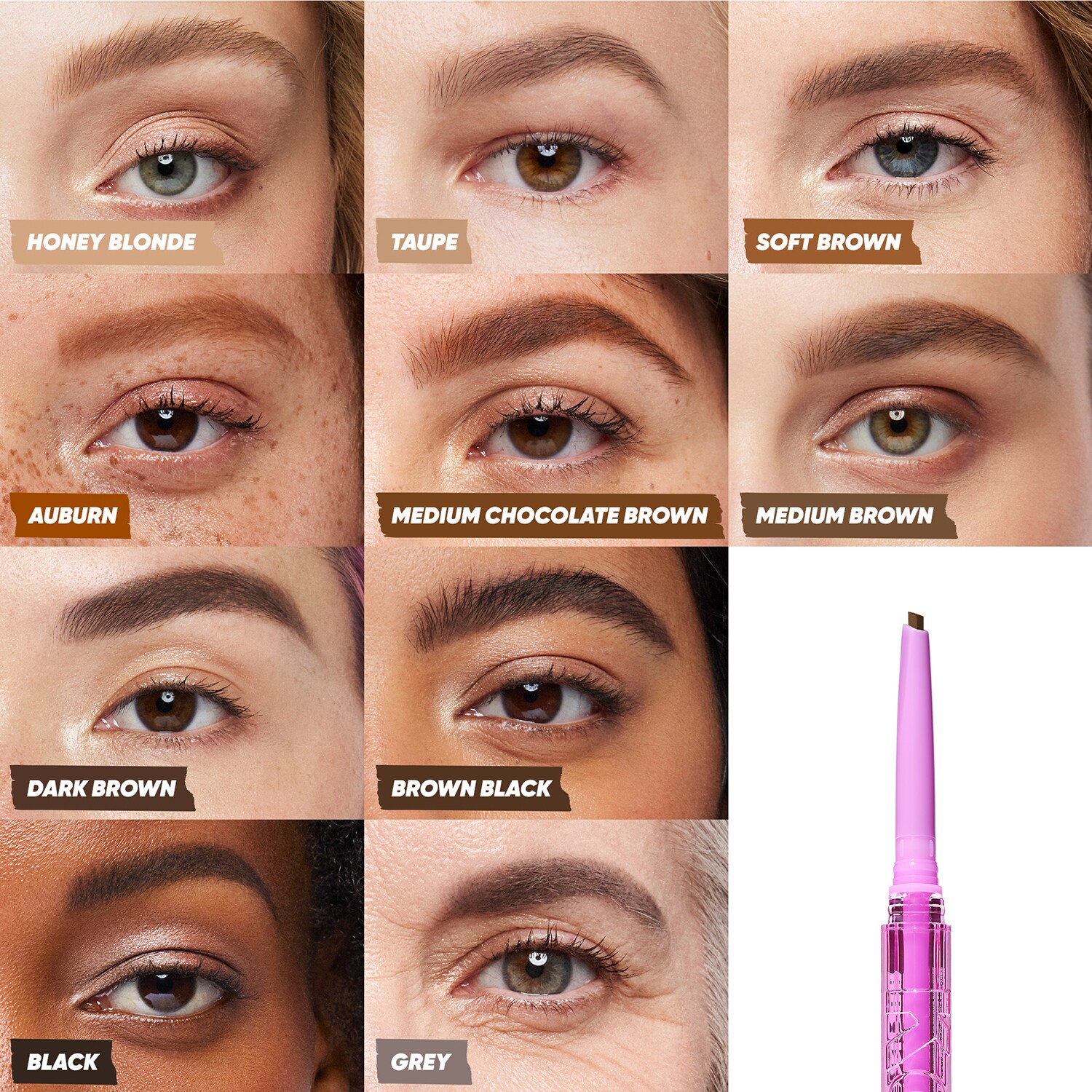 Высокоточный карандаш для бровей Brow Pop Kosas, Soft Brown (0,08 g) — фото 2