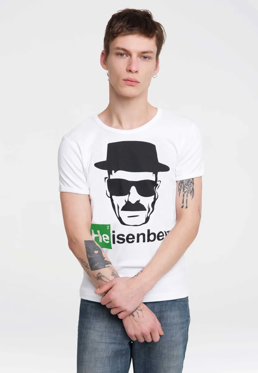 

Logoshirt Футболка "Heisenberg" с крутым принтом Heisenberg, белый