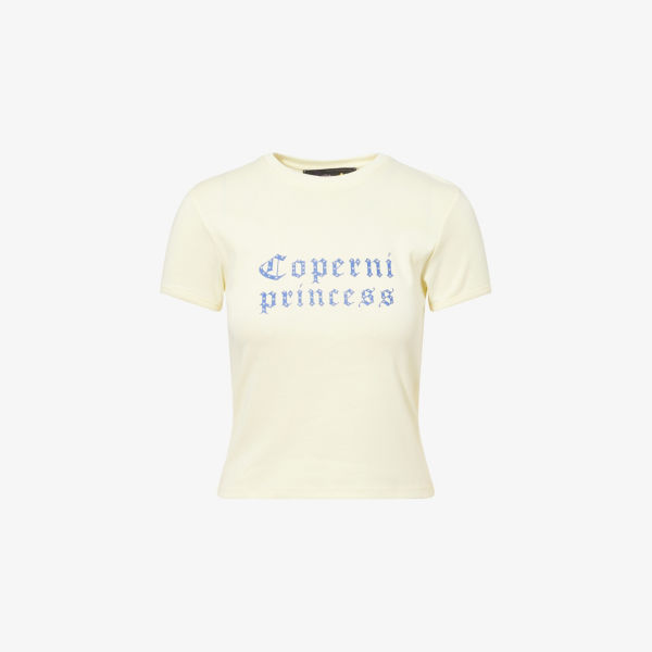 

Футболка Coperni x Disney Princess с коротким рукавом из хлопка Coperni, желтый