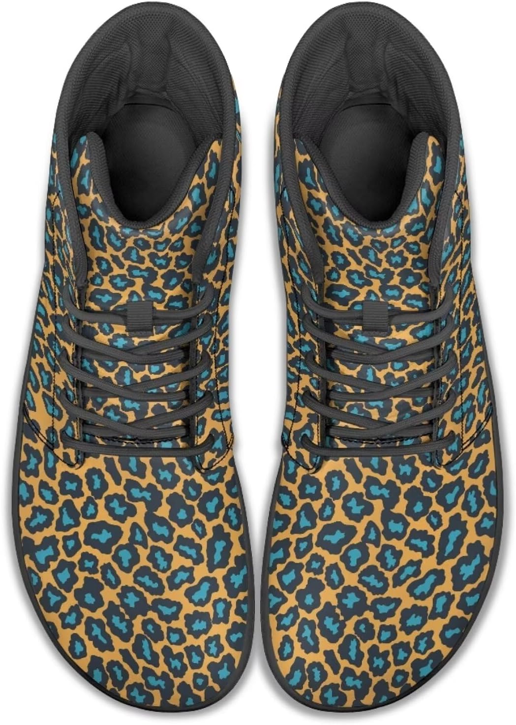 

Мужские кроссовки для бега с высоким верхом и анималистичным принтом, обувь с заземлением, широкие носки, спортивные и повседневные мужские кроссовки Watdotory, синий