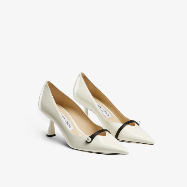 Туфли Rosalia 65 из лакированной кожи, украшенные жемчугом Jimmy Choo, черный — фото 4