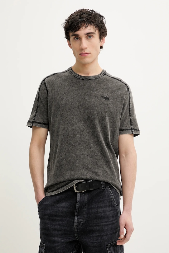 

Хлопковая футболка T-ADJIND T-SHIRT Diesel, серый