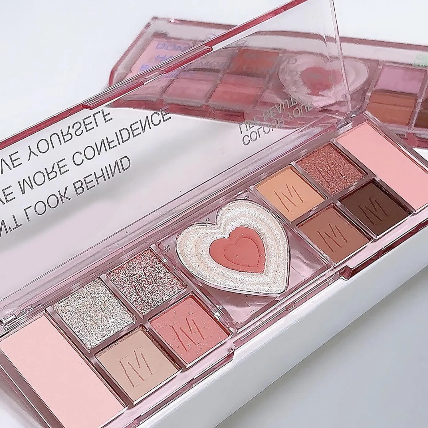 Тени для век Pro Eye Palette Air Cool Mute Color Pink, 12 оттенков — фото 3