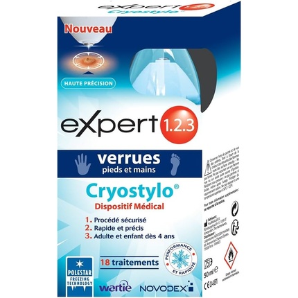 

Expert 1.2.3 Лечение бородавок на ногах и руках с помощью Cryostylo Novodex